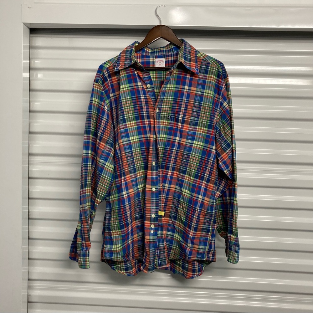 Brooks Brothers Multicolor Plaid Button Down Shirt